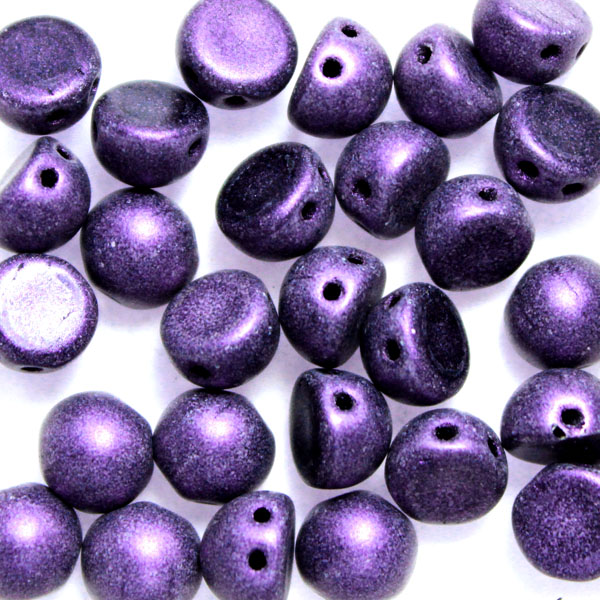 Metallic Suede Purple CzechMates Cabochon 10g