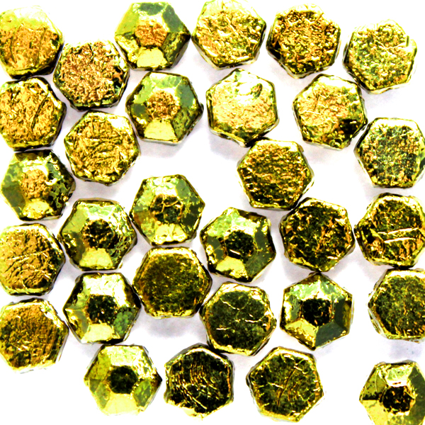 Chiseled Amber Honeycomb Jewel 30st