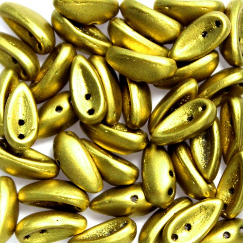 Olive Gold Chilli Beads 10g