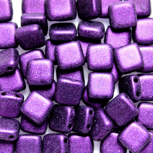 Metallic Suede Purple Tile 50st