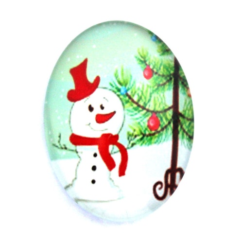 Julmotiv 62 Cabochon 40x30mm 1st