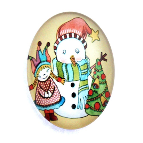 Julmotiv 65 Cabochon 40x30mm 1st