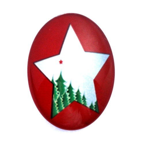 Julmotiv 66 Cabochon 40x30mm 1st