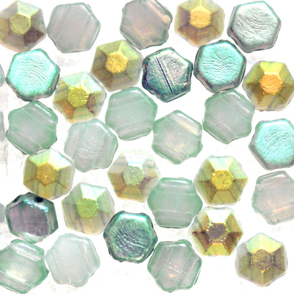 Opal Blue Rainbow Honeycomb Jewel 30st