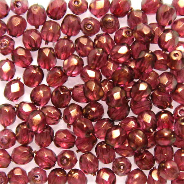 Crystal GT/Halo Persian Pink Fire Polish 3mm 100st