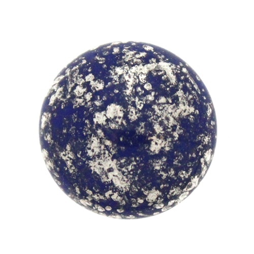 Opaque Dark Sapphire Silver Cabochon Par Puca 18mm 1st