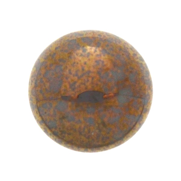 Opaque Grey Teracota Bronze Cabochon Par Puca 18mm 1st