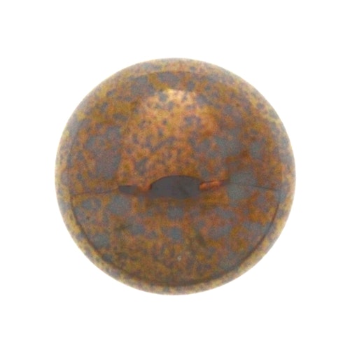 Opaque Grey Teracota Bronze Cabochon Par Puca 18mm 1st