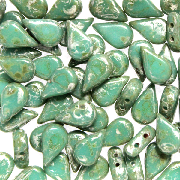 Green Turquoise Patina Silver Amos 10g