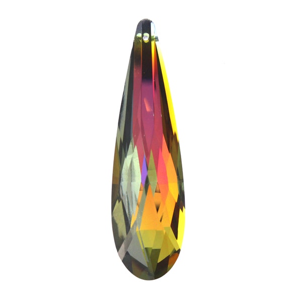 Yellow Rainbow Droppe Glas 76x21mm 1st