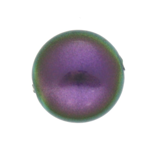 Iridescent Purple Swarovski Coin Pearl 14mm 5860 1st