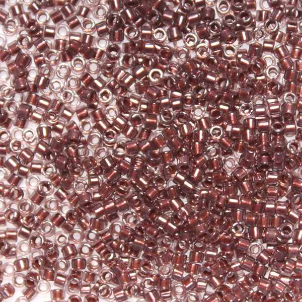 Copper Pearl Lined Transparent Dark Cranberry DB-1705 Delicas 11/0 5g