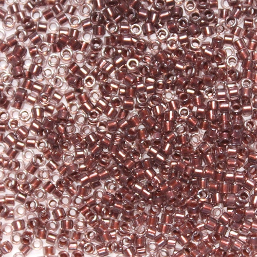 Copper Pearl Lined Transparent Dark Cranberry DB-1705 Delicas 11/0 5g