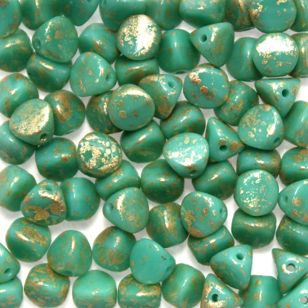 Opaque Green Turqoise Gold Splash Ilos 5g