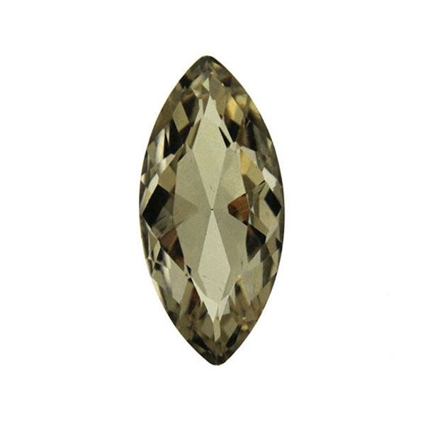 Light Topaz Kinesisk Strass Navette 15x7mm 3st