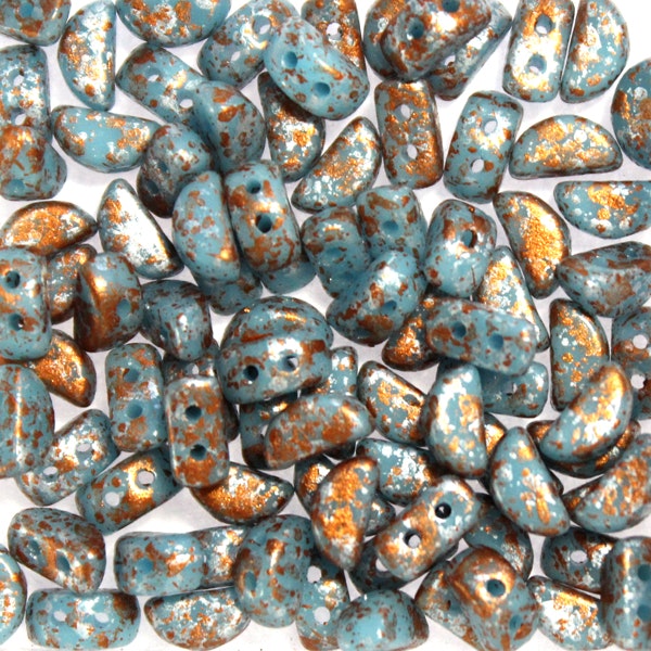 Opaque Aqua Tweedy Copper Kos 10g