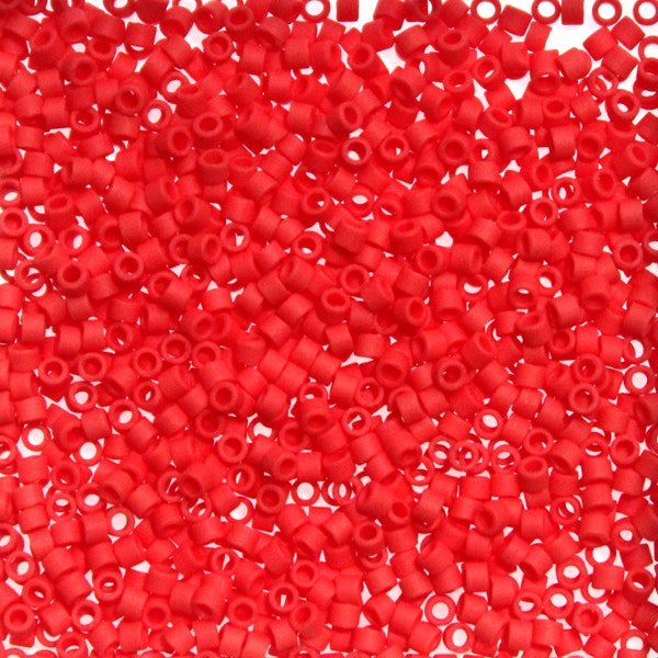 Matte Opaque Red DB-0753 Delicas 11/0 5g