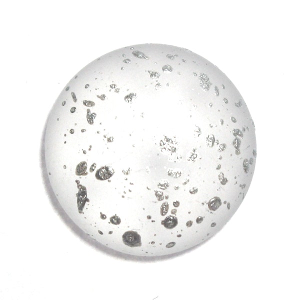 Crystal Mat Silver Splash Cabochon Par Puca 18mm 1st