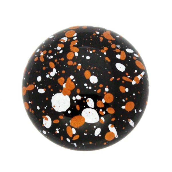 Jet Tweedy Copper Cabochon Par Puca 18mm 1st