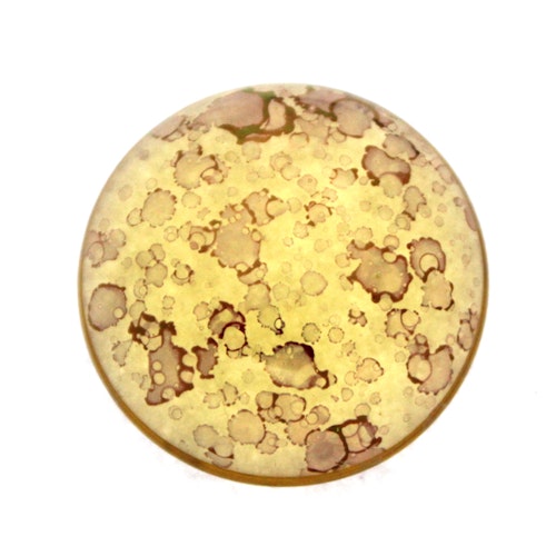 Light Topaz Teracota Bronze Cabochon Par Puca 25mm 1st