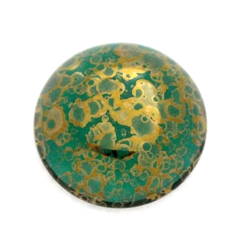 Emerald Teracota Bronze Cabochon Par Puca 18mm 1st
