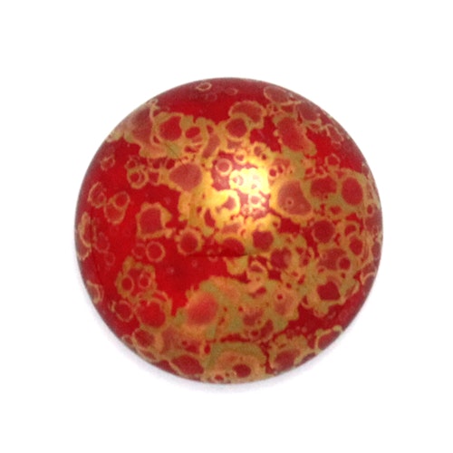 Red Teracota Bronze Cabochon Par Puca 18mm 1st