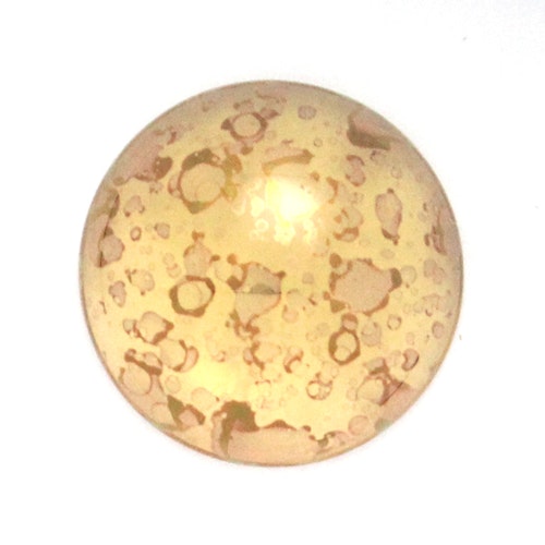 Light Topaz Teracota Bronze Cabochon Par Puca 18mm 1st