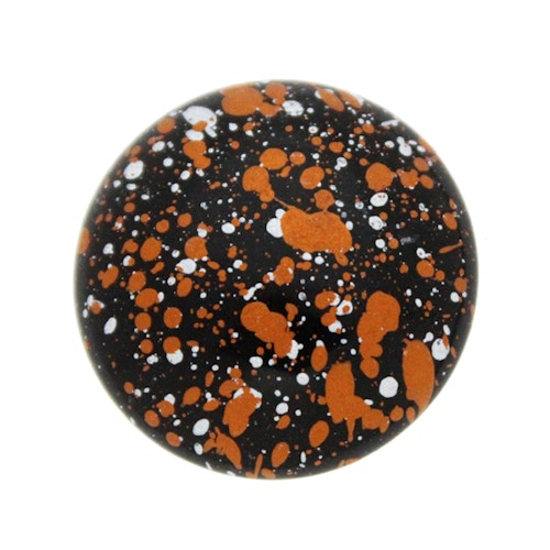 Jet Tweedy Copper Cabochon Par Puca 25mm 1st