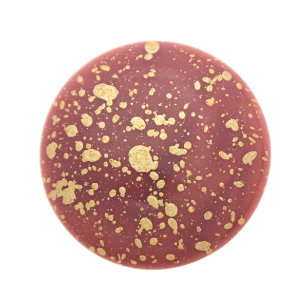 Opaque Rose Gold Splash Cabochon Par Puca 25mm 1st