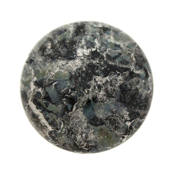 Jet Patina Silver Cabochon Par Puca 25mm 1st