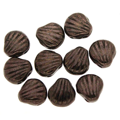 Jet Dark Bronze Shelly Shells 10st
