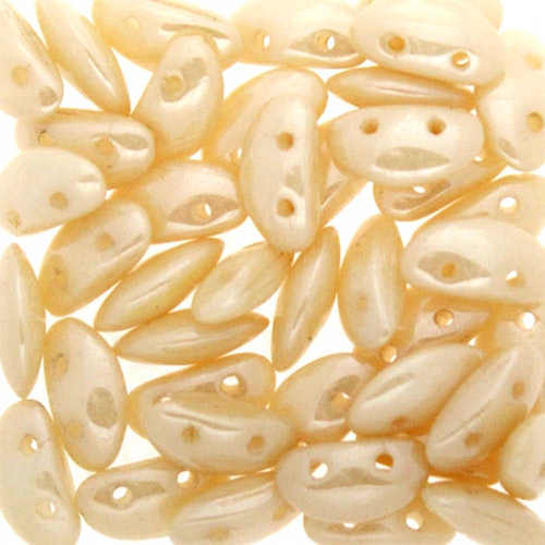 Opaque White Beige Luster Mobyduo 5g