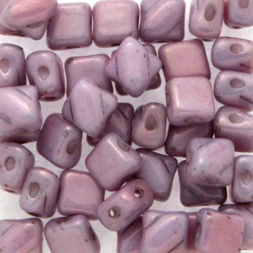 Alabaster Lila Luster Silky Beads Mini 40st