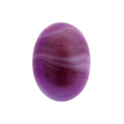 Lila Randig Agat Cabochon Oval 30x22mm 1st