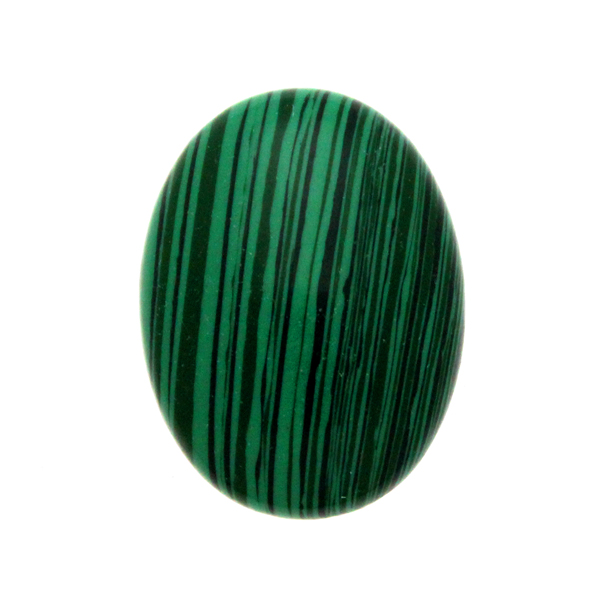Syntetisk Malakit Cabochon Oval 40x30mm 1st
