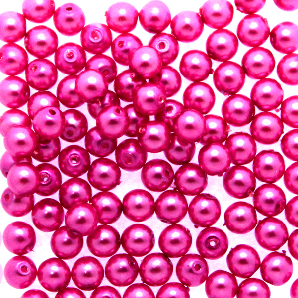 Hot Pink Vaxade Runda/Druks 2mm 100st