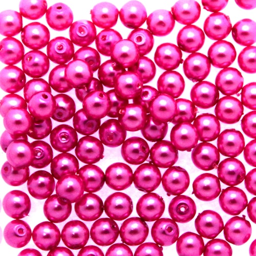 Hot Pink Vaxade Runda/Druks 2mm 100st