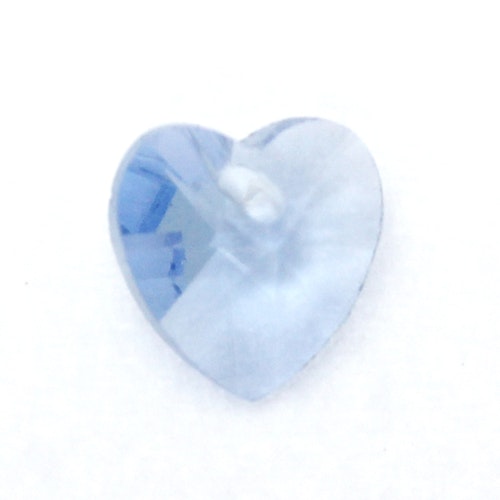 Light Sapphire Hjärta Glas 10x10mm 1st