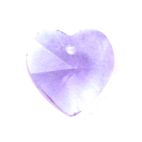 Violet Hjärta Glas 10x10mm 1st