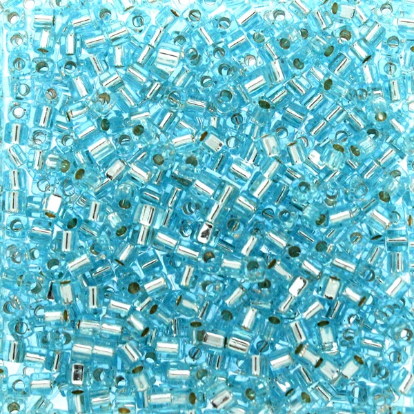Silverlined Aqua SB18-0018 Miyuki 1,8mm Cube 10g