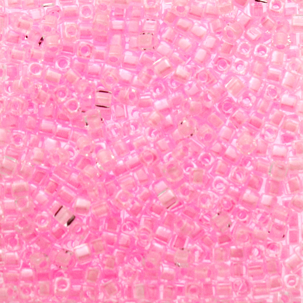 Pink Lined Crystal SB18-0207 Miyuki 1,8mm Cube 10g