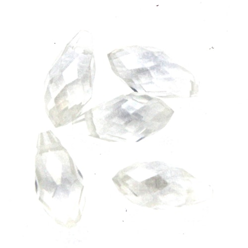 Crystal Luster Droppe Glas 12x6mm 1st