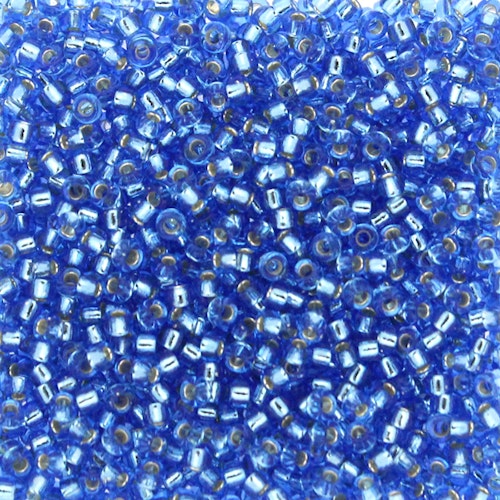 Silverlined Sapphire 15-0019 Miyuki Seedbeads 15/0 5g
