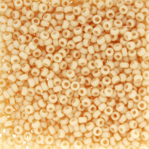 Matte Dark Cream 15-2022 Miyuki Seedbeads 15/0 5g