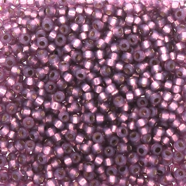 Duracoat Silverlined Dyed Dark Lilac 15-4248 Miyuki 15/0 5g