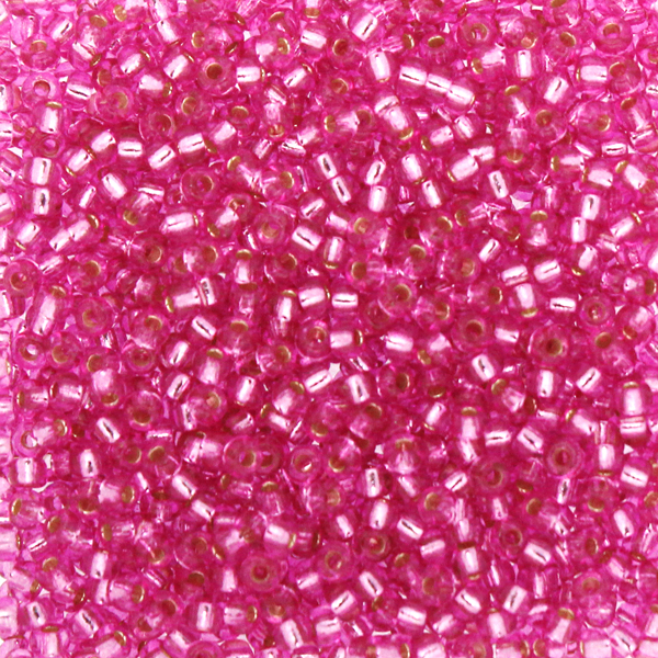 Duracoat Silverlined Dyed Pink Parfait 11-4267 Miyuki 11/0 10g