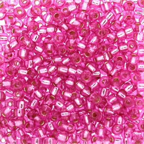 Duracoat Silverlined Dyed Pink Parfait 8-4267 Miyuki 8/0 10g