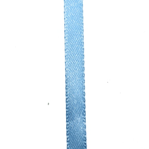 Himmelsblå Satinband 6mm 1m