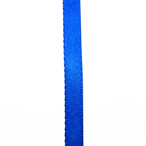 Koboltblå Satinband 6mm 1m