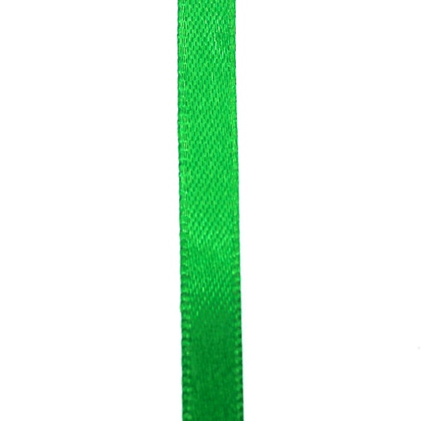 Grön Satinband 6mm 1m - Mallansglitter